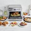 imageGreenPan 13in1 Elite Countertop Convection Oven ampamp Air Fryer PFASFree Ceramic Tray ampamp Pizza Pan Adjustable Racks Multifunction Presets Toaster Bake Broil Roast Proof Dehydrate Oxford BlueSilver