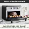 imageGreenPan 13in1 Elite Countertop Convection Oven ampamp Air Fryer PFASFree Ceramic Tray ampamp Pizza Pan Adjustable Racks Multifunction Presets Toaster Bake Broil Roast Proof Dehydrate Oxford BlueBlack