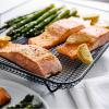 imageGreenPan 13in1 Elite Countertop Convection Oven ampamp Air Fryer PFASFree Ceramic Tray ampamp Pizza Pan Adjustable Racks Multifunction Presets Toaster Bake Broil Roast Proof Dehydrate Oxford BlueSilver