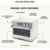 imageGreenPan 13in1 Elite Countertop Convection Oven ampamp Air Fryer PFASFree Ceramic Tray ampamp Pizza Pan Adjustable Racks Multifunction Presets Toaster Bake Broil Roast Proof Dehydrate Oxford BlueCloud Cream