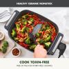 imageGreenPan Advanced 12 X 15 Electric Skillet with Lid 7QT Capacity for Family Meals Healthy Ceramic Nonstick PFASFree Coating Fry Saut Steam Simmer Sear Stir Fry Dishwasher Safe ClayGraphite