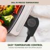 imageGreenPan Advanced 12 X 15 Electric Skillet with Lid 7QT Capacity for Family Meals Healthy Ceramic Nonstick PFASFree Coating Fry Saut Steam Simmer Sear Stir Fry Dishwasher Safe ClayClay