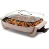imageGreenPan Advanced 12 X 15 Electric Skillet with Lid 7QT Capacity for Family Meals Healthy Ceramic Nonstick PFASFree Coating Fry Saut Steam Simmer Sear Stir Fry Dishwasher Safe ClayClay