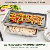 imageGreenPan Advanced 12 X 15 Electric Skillet with Lid 7QT Capacity for Family Meals Healthy Ceramic Nonstick PFASFree Coating Fry Saut Steam Simmer Sear Stir Fry Dishwasher Safe ClayClay