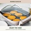 imageGreenPan Advanced 12 X 15 Electric Skillet with Lid 7QT Capacity for Family Meals Healthy Ceramic Nonstick PFASFree Coating Fry Saut Steam Simmer Sear Stir Fry Dishwasher Safe ClayClay