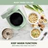 imageGreenPan Carb Reducing Electric Rice Cooker 4 Cups Uncooked8 Cooked Rice 10 Presets LED Display Healthier Meals Delay Timer PFASFree Ceramic Nonstick Removable Bowl Cool Touch Steam GraphiteJulep Green