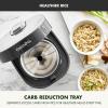 imageGreenPan Carb Reducing Electric Rice Cooker 4 Cups Uncooked8 Cooked Rice 10 Presets LED Display Healthier Meals Delay Timer PFASFree Ceramic Nonstick Removable Bowl Cool Touch Steam GraphiteGraphite