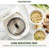imageGreenPan Carb Reducing Electric Rice Cooker 4 Cups Uncooked8 Cooked Rice 10 Presets LED Display Healthier Meals Delay Timer PFASFree Ceramic Nonstick Removable Bowl Cool Touch Steam GraphiteCream