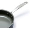imageGreenPan Chatham Hard Anodized Healthy Ceramic Nonstick 10 Piece Cookware Pots and Pans Set Frying Pan Skillets Saucepans Saute Pan Stockpot Lids PFAS ampamp PFOAFree Dishwasher ampamp Oven Safe GrayGray