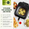 imageGreenPan Cyclone 7QT 12in1 Air Fryer XL Easy View Window 400 F in 4 Seconds Digital Touch Screen Presets Ceramic Nonstick PFASFree Basket Shake Reminder Adjustable Temp ampamp Time Control