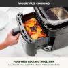 imageGreenPan Cyclone 7QT 12in1 Air Fryer XL Easy View Window 400 F in 4 Seconds Digital Touch Screen Presets Ceramic Nonstick PFASFree Basket Shake Reminder Adjustable Temp ampamp Time Control