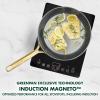 imageGreenPan GP5 Hard Anodized Healthy Ceramic Nonstick 95 ampamp 11 2 Piece Frying Pan Skillet SetHeavy Gauge Scratch ResistantStayFlat Surface Induction Mirror Finish HandleOven SafePFASFree BlueRainforest Green