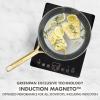 imageGreenPan GP5 Hard Anodized Healthy Ceramic Nonstick 95 ampamp 11 2 Piece Frying Pan Skillet SetHeavy Gauge Scratch ResistantStayFlat Surface Induction Mirror Finish HandleOven SafePFASFree BlueClay