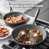 imageGreenPan GP5 Hard Anodized Healthy Ceramic Nonstick 95 ampamp 11 2 Piece Frying Pan Skillet SetHeavy Gauge Scratch ResistantStayFlat Surface Induction Mirror Finish HandleOven SafePFASFree BlueSlate