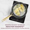 imageGreenPan GP5 Hard Anodized Healthy Ceramic Nonstick 95 ampamp 11 2 Piece Frying Pan Skillet SetHeavy Gauge Scratch ResistantStayFlat Surface Induction Mirror Finish HandleOven SafePFASFree BlueDusty Rose