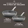 imageGreenPan GP5 Hard Anodized Healthy Ceramic Nonstick 95 ampamp 11 2 Piece Frying Pan Skillet SetHeavy Gauge Scratch ResistantStayFlat Surface Induction Mirror Finish HandleOven SafePFASFree BlueCocoa