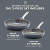 imageGreenPan GP5 Hard Anodized Healthy Ceramic Nonstick 95 ampamp 11 2 Piece Frying Pan Skillet SetHeavy Gauge Scratch ResistantStayFlat Surface Induction Mirror Finish HandleOven SafePFASFree BlueSlate