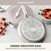imageGreenPan Nova 10 Frying Pan Skillet and 437QT Saut Pan with Lid Oprahs Favorite Things 2024 PFASFree Ceramic Nonstick Induction Suitable Sear Fry Broil Dishwasher ampamp Oven Safe Deep TealClay