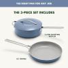 imageGreenPan Nova 10 Frying Pan Skillet and 437QT Saut Pan with Lid Oprahs Favorite Things 2024 PFASFree Ceramic Nonstick Induction Suitable Sear Fry Broil Dishwasher ampamp Oven Safe Deep TealOcean