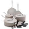 imageGreenPan Nova 10 Frying Pan Skillet and 437QT Saut Pan with Lid Oprahs Favorite Things 2024 PFASFree Ceramic Nonstick Induction Suitable Sear Fry Broil Dishwasher ampamp Oven Safe Deep TealClay