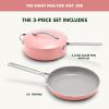 imageGreenPan Nova 10 Frying Pan Skillet and 437QT Saut Pan with Lid Oprahs Favorite Things 2024 PFASFree Ceramic Nonstick Induction Suitable Sear Fry Broil Dishwasher ampamp Oven Safe Deep TealCoral