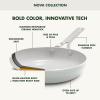 imageGreenPan Nova 10 Frying Pan Skillet and 437QT Saut Pan with Lid Oprahs Favorite Things 2024 PFASFree Ceramic Nonstick Induction Suitable Sear Fry Broil Dishwasher ampamp Oven Safe Deep TealCream