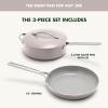 imageGreenPan Nova 10 Frying Pan Skillet and 437QT Saut Pan with Lid Oprahs Favorite Things 2024 PFASFree Ceramic Nonstick Induction Suitable Sear Fry Broil Dishwasher ampamp Oven Safe Deep TealClay