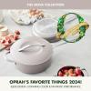 imageGreenPan Nova 10 Frying Pan Skillet and 437QT Saut Pan with Lid Oprahs Favorite Things 2024 PFASFree Ceramic Nonstick Induction Suitable Sear Fry Broil Dishwasher ampamp Oven Safe Deep TealClay