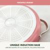 imageGreenPan Nova 10 Frying Pan Skillet and 437QT Saut Pan with Lid Oprahs Favorite Things 2024 PFASFree Ceramic Nonstick Induction Suitable Sear Fry Broil Dishwasher ampamp Oven Safe Deep TealCoral