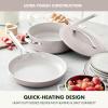 imageGreenPan Nova 10 Frying Pan Skillet and 437QT Saut Pan with Lid Oprahs Favorite Things 2024 PFASFree Ceramic Nonstick Induction Suitable Sear Fry Broil Dishwasher ampamp Oven Safe Deep TealClay