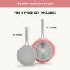 imageGreenPan Nova 8 ampamp 10 2 Piece Frying Pan Skillet Set Oprahs Favorite Things 2024 Induction Suitable PFASFree Nontoxic Ceramic Nonstick Dishwasher ampamp Oven Safe Quick Even Heating CreamCoral