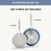 imageGreenPan Nova 8 ampamp 10 2 Piece Frying Pan Skillet Set Oprahs Favorite Things 2024 Induction Suitable PFASFree Nontoxic Ceramic Nonstick Dishwasher ampamp Oven Safe Quick Even Heating CreamOcean