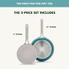 imageGreenPan Nova 8 ampamp 10 2 Piece Frying Pan Skillet Set Oprahs Favorite Things 2024 Induction Suitable PFASFree Nontoxic Ceramic Nonstick Dishwasher ampamp Oven Safe Quick Even Heating CreamDeep Teal