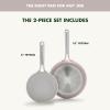 imageGreenPan Nova 8 ampamp 10 2 Piece Frying Pan Skillet Set Oprahs Favorite Things 2024 Induction Suitable PFASFree Nontoxic Ceramic Nonstick Dishwasher ampamp Oven Safe Quick Even Heating CreamClay