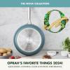 imageGreenPan Nova 8 ampamp 10 2 Piece Frying Pan Skillet Set Oprahs Favorite Things 2024 Induction Suitable PFASFree Nontoxic Ceramic Nonstick Dishwasher ampamp Oven Safe Quick Even Heating CreamDeep Teal