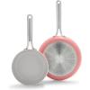 imageGreenPan Nova 8 ampamp 10 2 Piece Frying Pan Skillet Set Oprahs Favorite Things 2024 Induction Suitable PFASFree Nontoxic Ceramic Nonstick Dishwasher ampamp Oven Safe Quick Even Heating CreamCoral