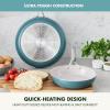 imageGreenPan Nova 8 ampamp 10 2 Piece Frying Pan Skillet Set Oprahs Favorite Things 2024 Induction Suitable PFASFree Nontoxic Ceramic Nonstick Dishwasher ampamp Oven Safe Quick Even Heating CreamDeep Teal