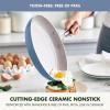 imageGreenPan Nova 8 ampamp 10 2 Piece Frying Pan Skillet Set Oprahs Favorite Things 2024 Induction Suitable PFASFree Nontoxic Ceramic Nonstick Dishwasher ampamp Oven Safe Quick Even Heating CreamOcean
