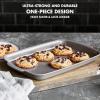imageGreenPan Premiere Ovenware Healthy Ceramic Nonstick 1 lb Loaf Baking Pan PFOA ampamp PFASFree WarpFree Bakeware Durable Quick Heating Baking Tray Oven and Broiler Safe to 600F Dishwasher Safe GrayGray