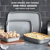 imageGreenPan Premiere Ovenware Healthy Ceramic Nonstick 1 lb Loaf Baking Pan PFOA ampamp PFASFree WarpFree Bakeware Durable Quick Heating Baking Tray Oven and Broiler Safe to 600F Dishwasher Safe GrayGray