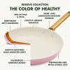 imageGreenPan Reserve Hard Anodized Healthy Ceramic Nonstick 20 cm and 26 cm Frying Pan Skillet Set Gold Handle PFASFree Induction Suitable Oven Safe Blush PinkBlush Pink