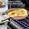 imageGreenPan Reserve Hard Anodized Healthy Ceramic Nonstick 20 cm and 26 cm Frying Pan Skillet Set Gold Handle PFASFree Induction Suitable Oven Safe Blush PinkBlush Pink