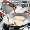 imageGreenPan Reserve Hard Anodized Healthy Ceramic Nonstick 8quot 10quot and 12quot 3 Piece Frying Pan Skillet Set Gold Handle Induction PFASFree Dishwasher Safe Oven Safe Twilight BlueMulti Color Mix