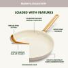 imageGreenPan Reserve Hard Anodized Healthy Ceramic Nonstick 8quot 10quot and 12quot 3 Piece Frying Pan Skillet Set Gold Handle PFASFree Dishwasher Safe Oven Safe TaupeTaupe