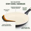 imageGreenPan Rio Hard Anodized Healthy Ceramic Nonstick 7quot 95quot and 11quot 3 Piece Frying Pan Skillet Set Soft Grip Handle PFASFree Dishwasher Safe Oven Safe Oxford BlueBlack