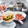 imageGreenPan Rio Hard Anodized Healthy Ceramic Nonstick 7quot 95quot and 11quot 3 Piece Frying Pan Skillet Set Soft Grip Handle PFASFree Dishwasher Safe Oven Safe Oxford BluePink