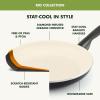 imageGreenPan Rio Hard Anodized Healthy Ceramic Nonstick 7quot 95quot and 11quot 3 Piece Frying Pan Skillet Set Soft Grip Handle PFASFree Dishwasher Safe Oven Safe Oxford BlueBlack