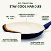 imageGreenPan Rio Healthy Ceramic Nonstick 8quot Frying Pan Skillet and Silicone Spatula Set Soft Grip Handle Breaktfast Meal Set PFASFree Dishwasher Safe Oven Safe RedOxford Blue