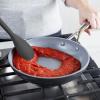 imageGreenPan Silicone Slotted Spoon Cooking Kitchen Utensil Mixing Stirring Serving Flexible Rubber Nonstick Cookware Rigid Steel Core HeatResistant AntiSlip Handle BPAFree Dishwasher Safe RedCharcoal Gray
