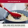 imageGreenPan Silicone Slotted Spoon Cooking Kitchen Utensil Mixing Stirring Serving Flexible Rubber Nonstick Cookware Rigid Steel Core HeatResistant AntiSlip Handle BPAFree Dishwasher Safe RedRed
